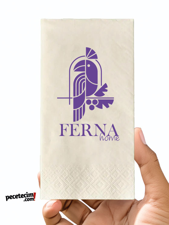 Firmanız için logo baskı detaylı peçete örneği