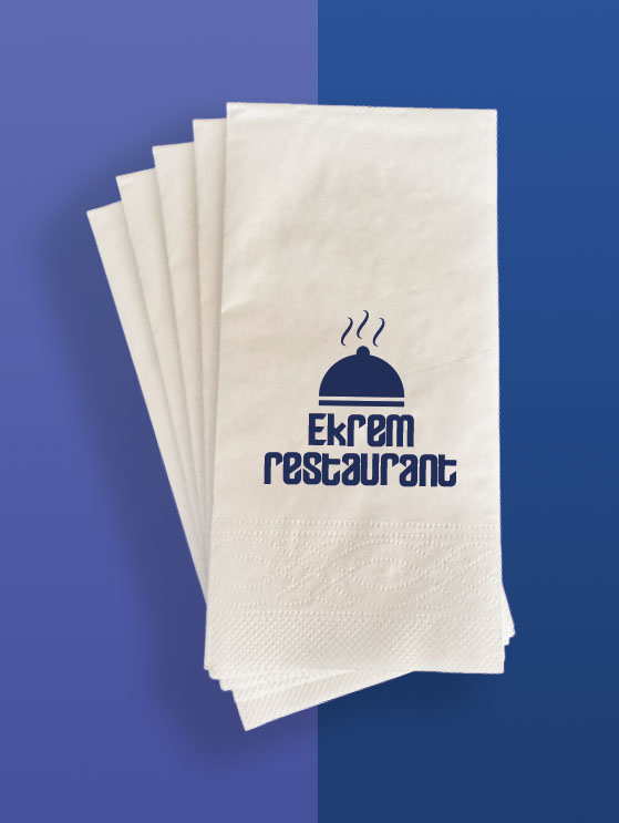 Logo baskılı peçetelerimiz ile şık sunum